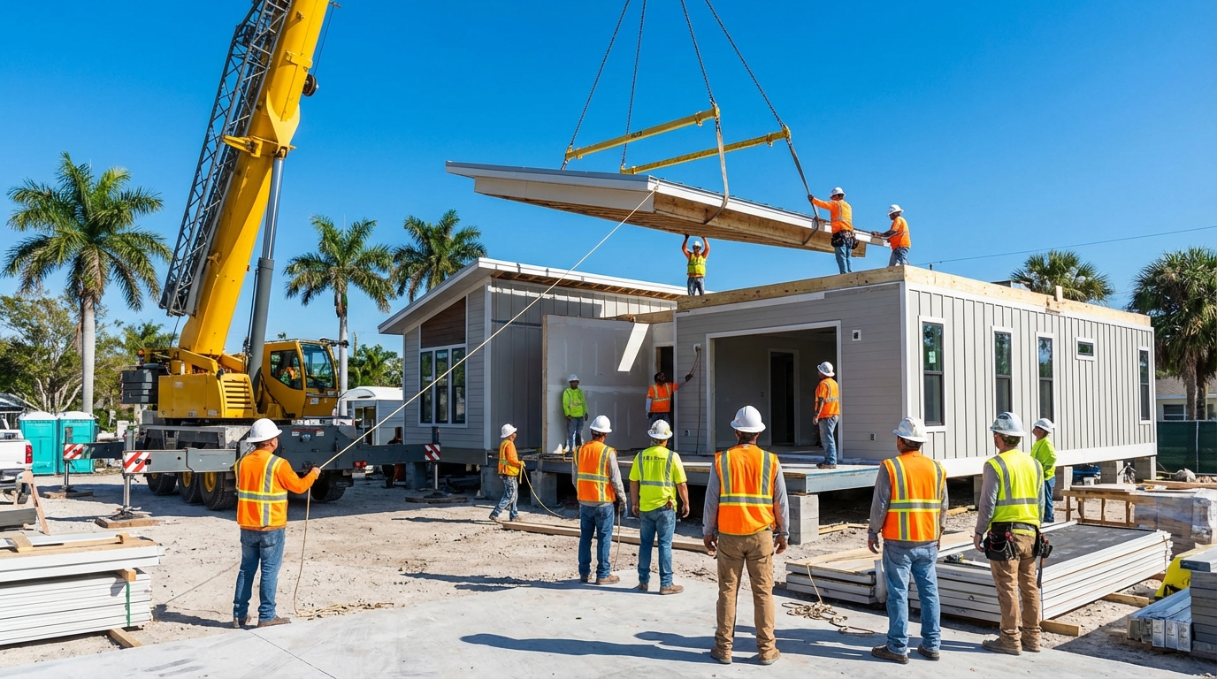 Professional modular home construction in Florida